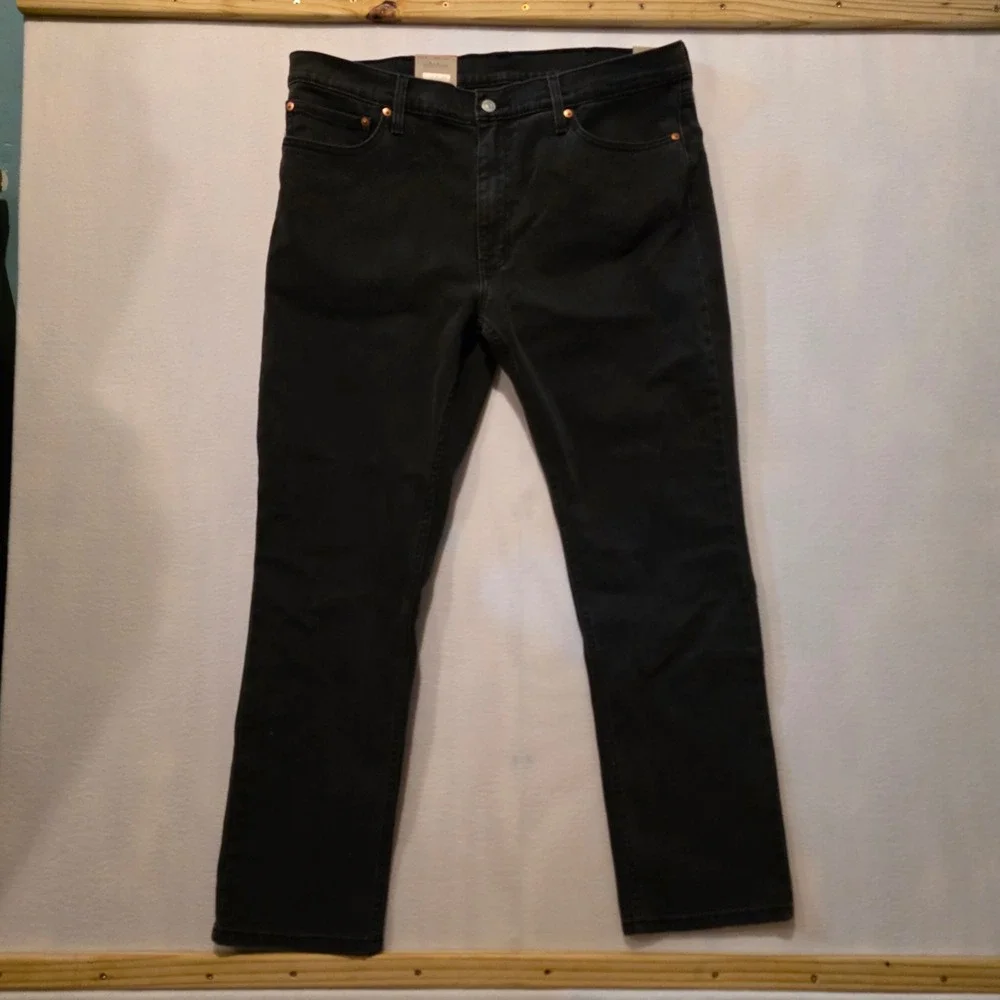 Levi's 511 Slim Jeans Mens 38x30 Black Stretch Denim 04511-3042